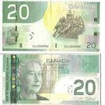 $20 canadian bill.